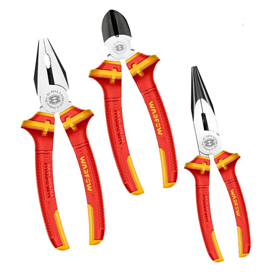 Wadfow Wadfow WPS0633 Insulated Plier 3 Pcs Set, General Hardware Pliers & Cutters — Southend Philippines