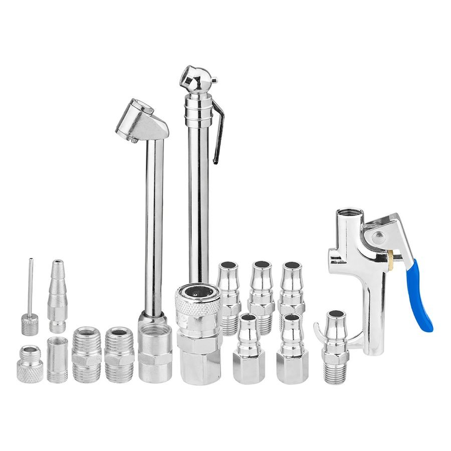 Wadfow WQP9423 Air Blow Gun Set 17 Pcs — General Hardware, Southend Philippines
