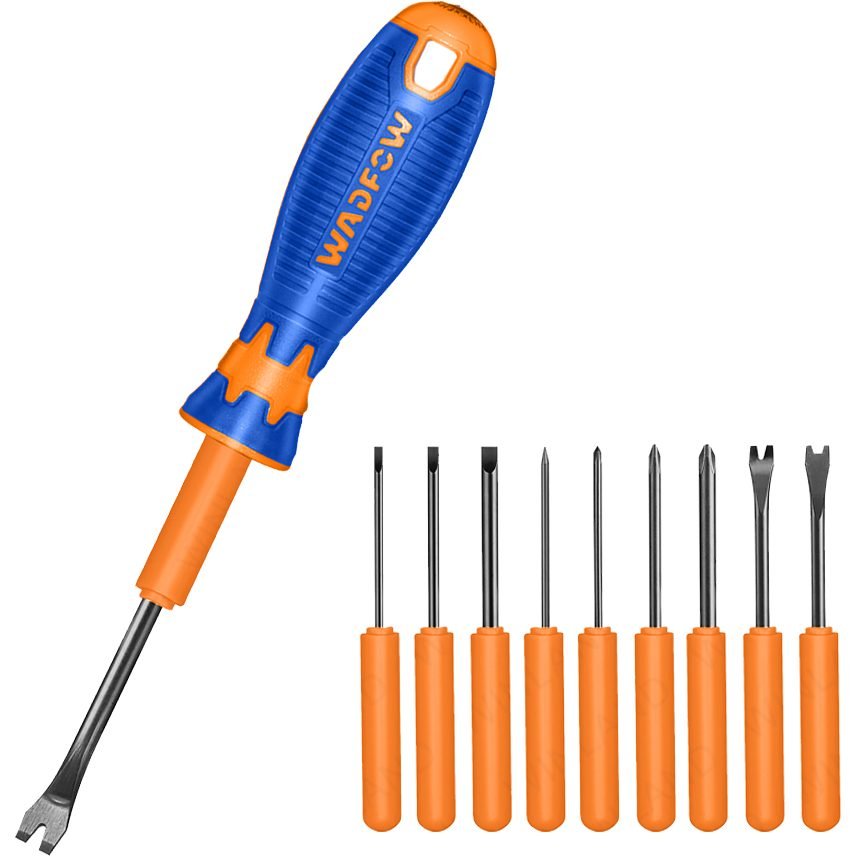 Wadfow Wadfow WSS1B10 Interchangeable Screwdriver Set 10 Pcs, General Hardware Screwdrivers — Southend Philippines