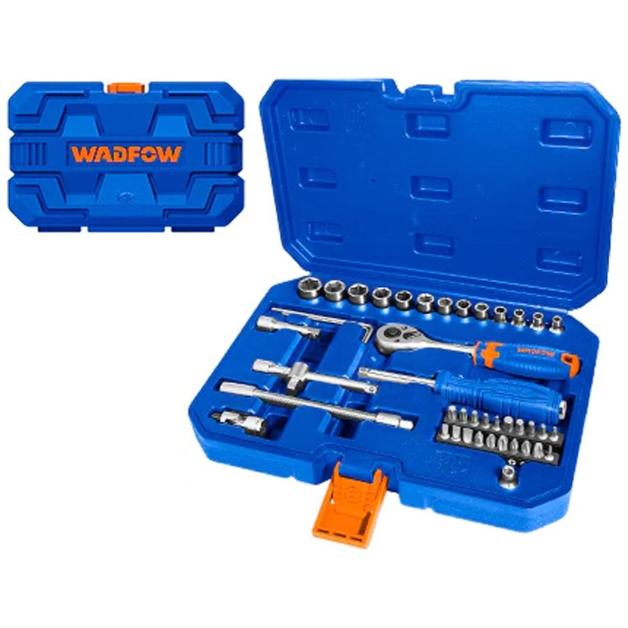 Wadfow Wadfow WST4D45 1/4" Socket 45 Pcs Set, General Hardware Sockets & Ratchets — Southend Philippines