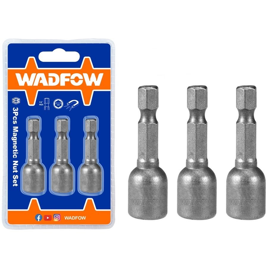 Wadfow Wadfow WWR1K08 Magnetic Nut Set 3 Pcs 8mm, General Hardware Fasteners — Southend Philippines