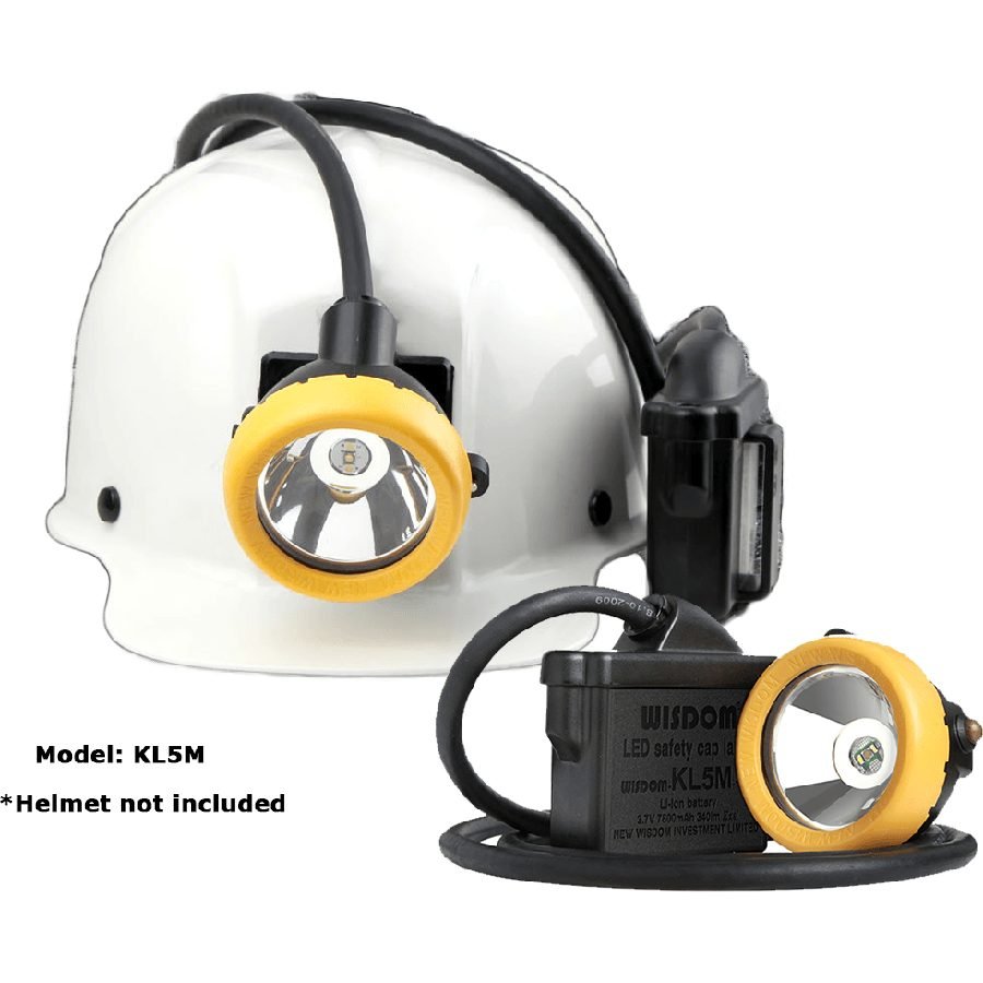 Wisdom KL5M Miner'S LED Cap Corded Mining Lamp / Head Light (With NWB 20, General Hardware Flashlights & Worklights — Southen