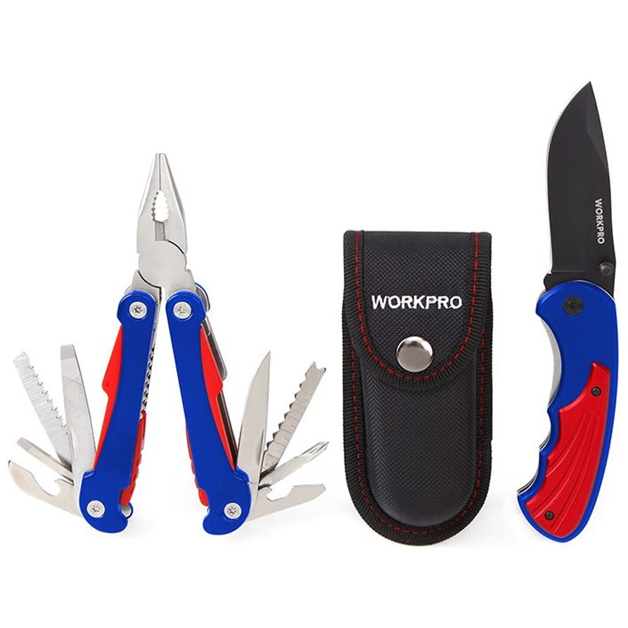 WorkPro Workpro W000304WE Multi-Function Pliers And Quick Release Knife, General Hardware Pliers & Cutters — Southend Philipp