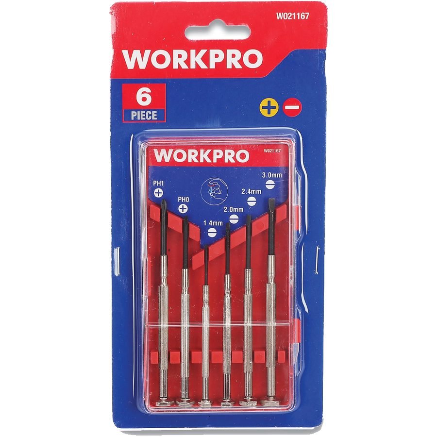 WorkPro Workpro W021167WE Precision Screwdriver Set 6PCs, General Hardware Screwdrivers & Bits — Southend Philippines