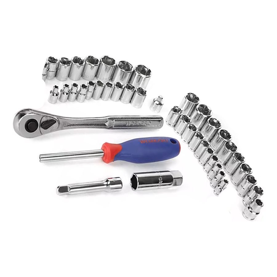 WorkPro Workpro WP209038WE Socket Wrench Set DR.1/4" 50 Pcs, General Hardware Sockets & Ratchets — Southend Philippines