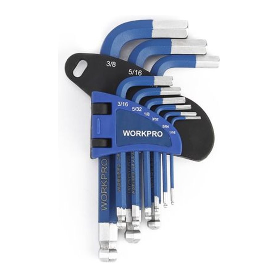 WorkPro Workpro WP222010 Ball Point Hex Key Set 9 Pcs, General Hardware Sockets & Ratchets — Southend Philippines