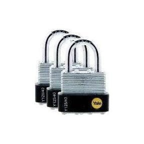 Yale Laminated Steel Multi Padlock With Rubber Bumper (Key Alike), General Hardware Locks, Hinges & Door Hardware — Southend 
