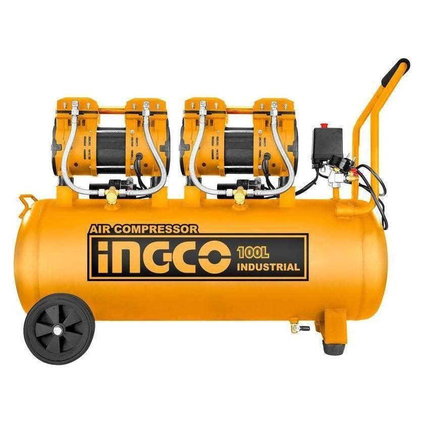 Ingco Ingco ACS2241001P Air Compressor Oilless X2 1500W 4HP 100L, Machineries Air Compressors — Southend Philippines