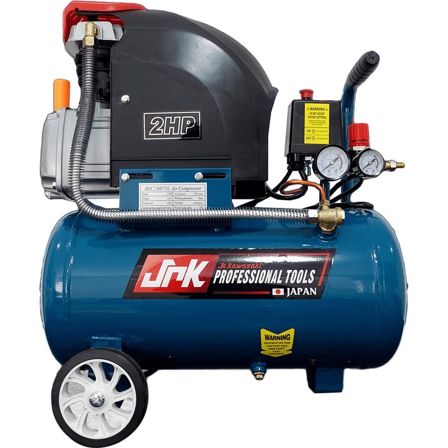 Kawasaki JR Kawasaki 2HP Direct Couple Air Compressor (JRKDC2HP/24L), Machineries Air Compressors — Southend Philippines