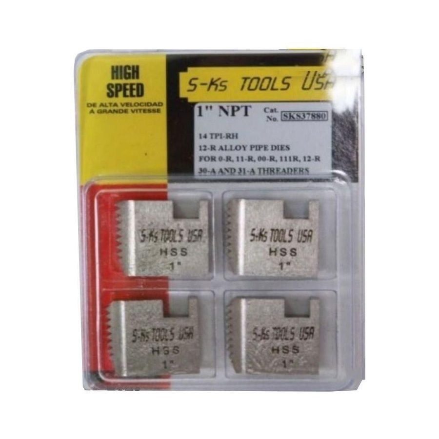 S-Ks Hi-Speed Steel Pipe Die Set (For Ridgid 00-R/12-R)