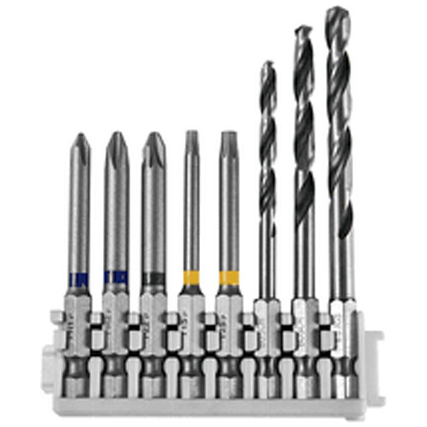 Bosch 8pcs Pick And Click Screwdriver Bits And HSS PoinTeQ Drill Bit Set