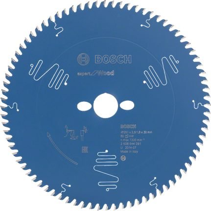 Bosch Circular Saw Blade 10" X 60T Expert For Wood (Italy) [2608642530]