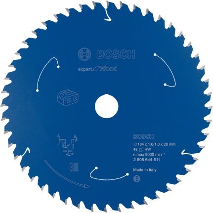 Bosch Bosch Circular Saw Blade 7-1/4" X 56T Expert For Wood (Italy) [260864405, Power Tools Saws — Southend Philippines