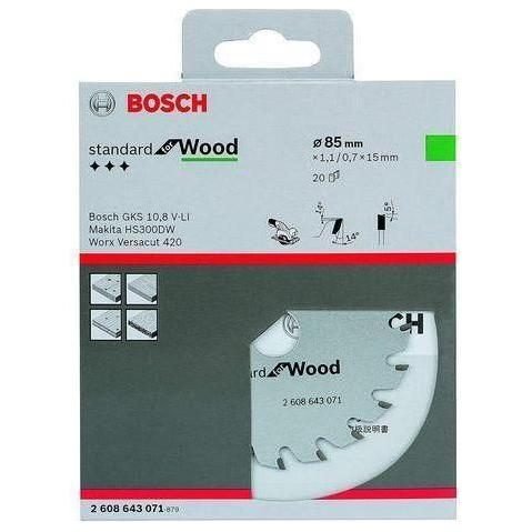 Bosch Bosch Circular Saw Blade 85mm For GKS 12 V-Li (2608643071), Power Tools Bits, Blades & Discs — Southend Philippines