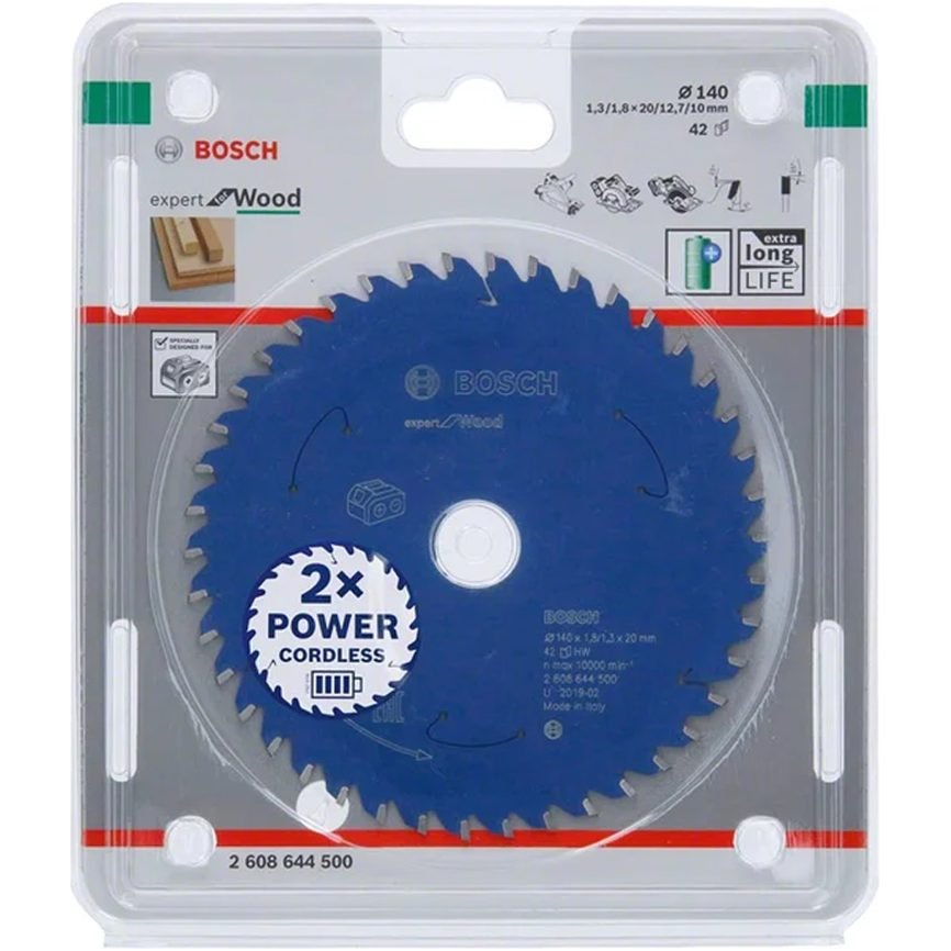 Bosch Bosch Circular Saw Blade 140MM For GKT 18V-52 GC (2608644500), Power Tools Bits, Blades & Discs — Southend Philippines