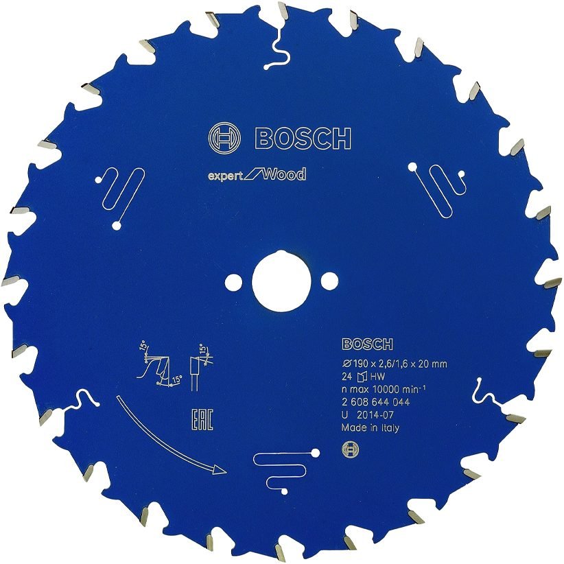Bosch Bosch Circular Saw Blade Expert For Wood 7-1/2"X24T (2608644044), Power Tools Saws — Southend Philippines