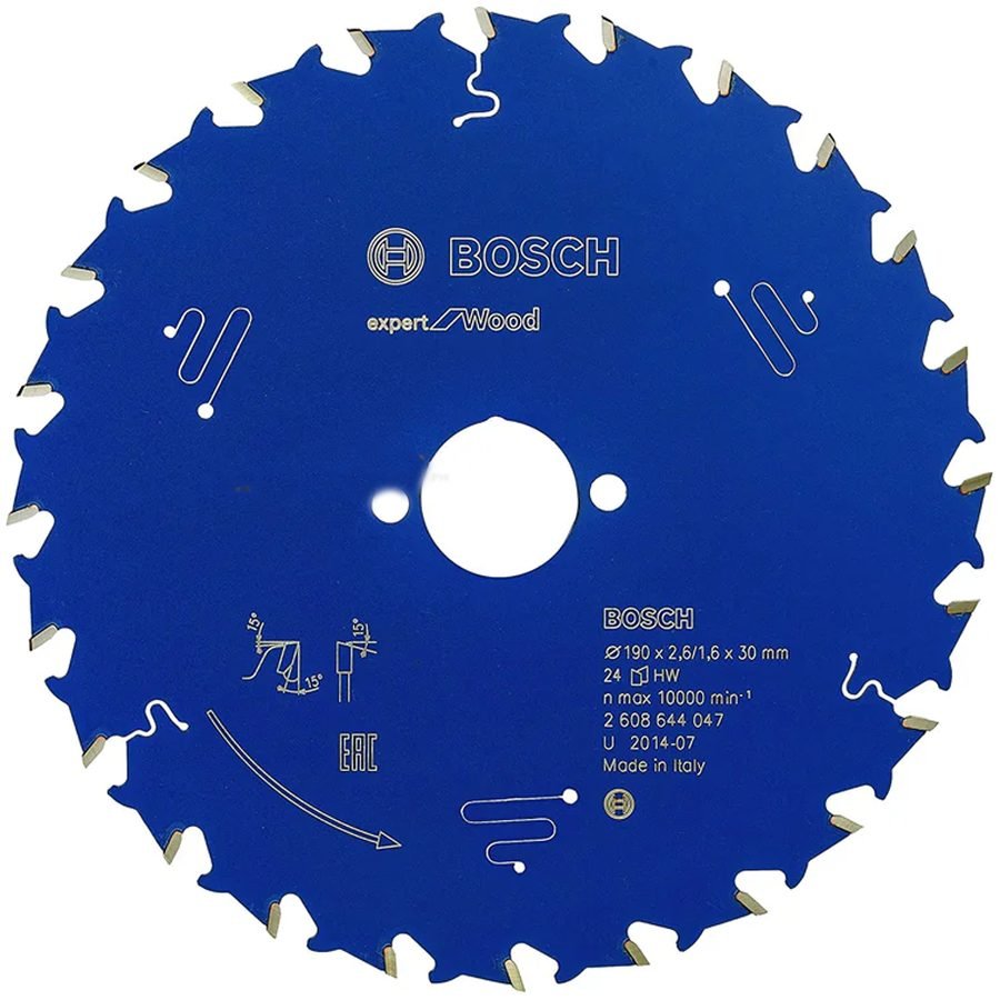 Bosch Bosch Circular Saw Blade Expert For Wood 7"X24T (2608644047), Power Tools Saws — Southend Philippines