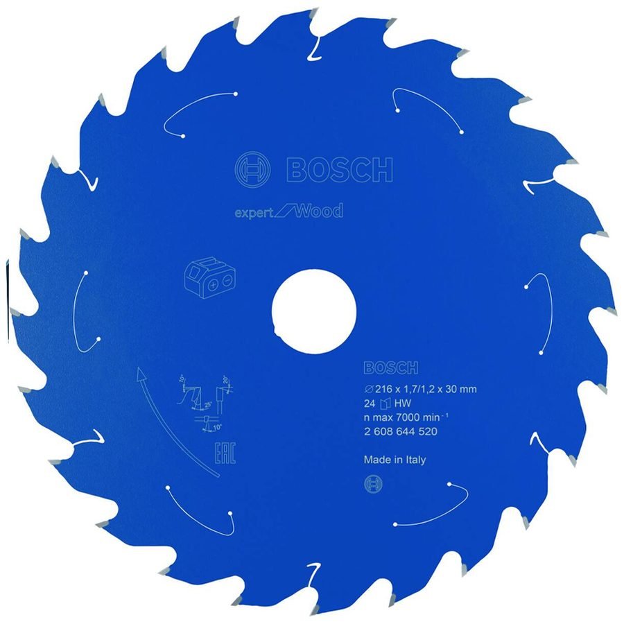 Bosch Bosch Circular Saw Blade Expert For Wood 8-1/2"X24T (2608644520), Power Tools Bits, Blades & Discs — Southend Philippin