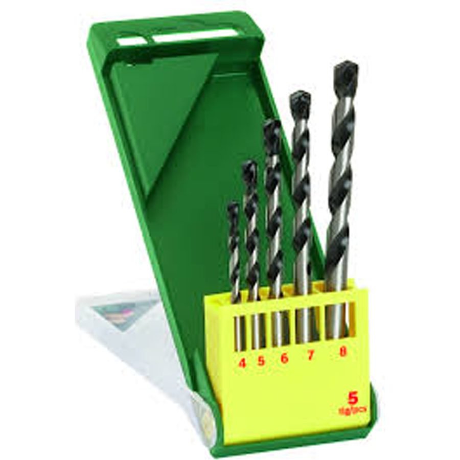 Bosch Bosch Concrete Drill Bit Set 5 Pcs (4/5/6/7/8 Mm) (2607019445), Power Tools Drills & Drivers — Southend Philippines