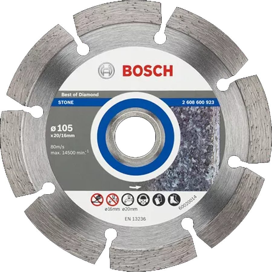 Bosch Bosch Diamond Cutting Disc For Stone 4" 150mm (2608600923), Power Tools Bits & Blades — Southend Philippines