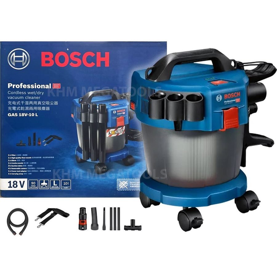 Bosch Bosch GAS 18V-10L Cordless Wet & Dry Vacuum / Dust Extractor 6L 18V [Bar, Power Tools Blowers & Vacuums — Southend Phil