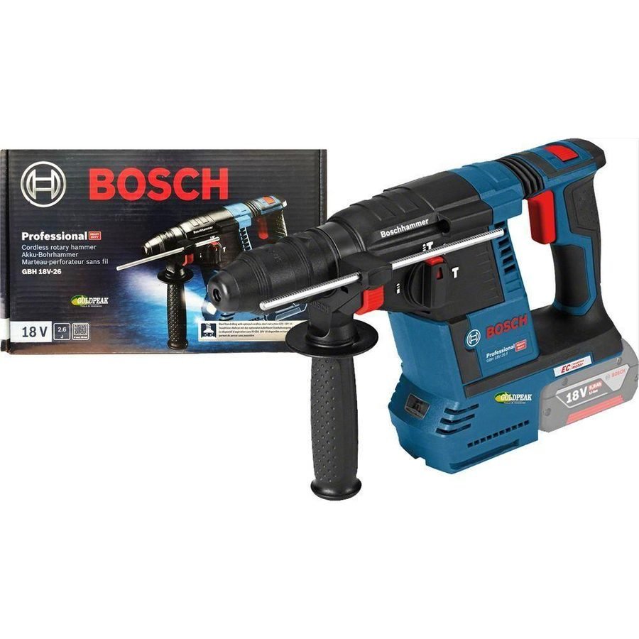 Bosch Bosch GBH 18V-26 Cordless Brushless Rotary Hammer 26mm 18V (Bare), Power Tools Rotary & Demolition Hammers — Southend P