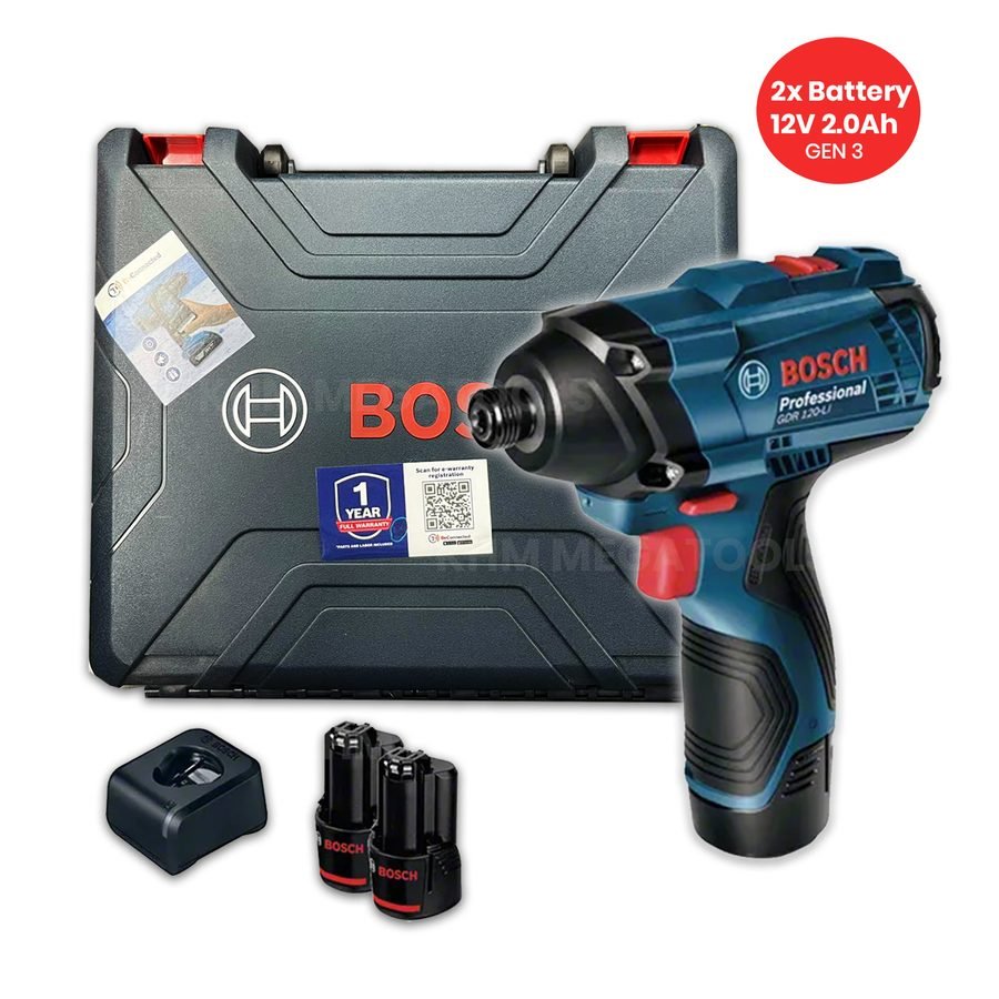 Bosch Bosch GDR 120 V-Li Cordless Impact Driver 100Nm 12V [Contractor'S Choice, Power Tools Drills & Drivers — Southend Phili
