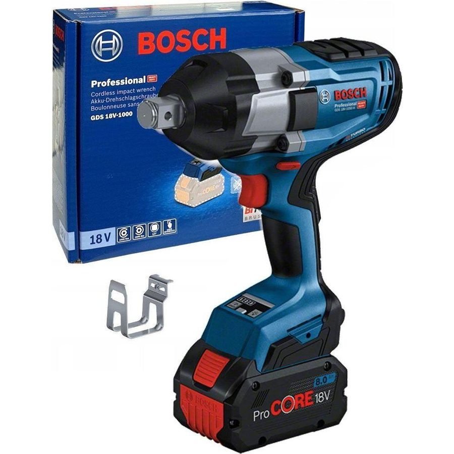 Bosch Bosch GDS 18V-1000 Cordless Impact Wrench 1000Nm 18V BiTurbo (Bare) [060, Power Tools Drills & Drivers — Southend Phili
