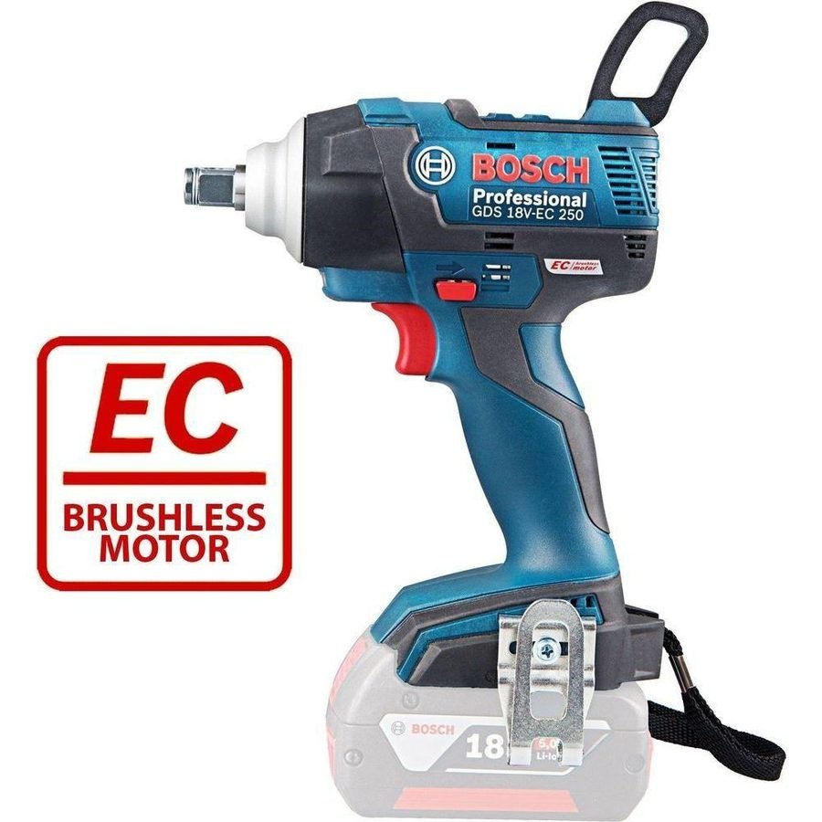 Bosch Bosch GDS 18V EC 250 Cordless Impact Wrench 18V (Bare), Power Tools Drills & Drivers — Southend Philippines