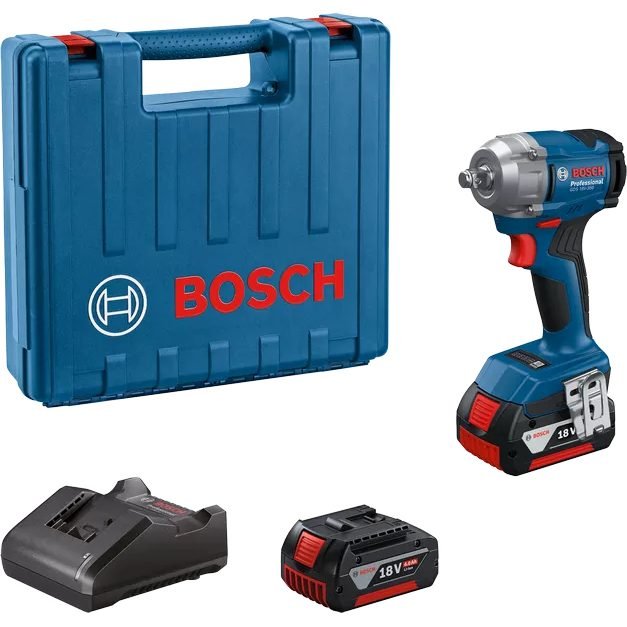 Bosch Bosch GDS 18V-350 Cordless Impact Wrench 1/2" Drive 350Nm [Kit], Power Tools Drills & Drivers — Southend Philippines