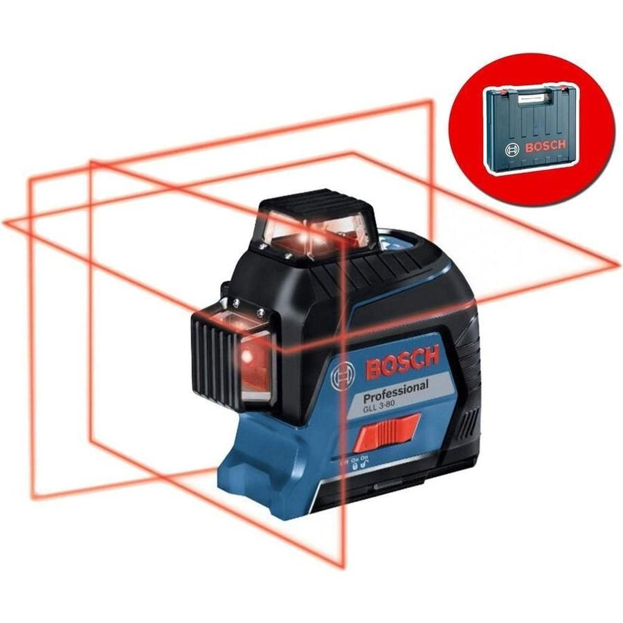 Bosch Bosch GLL 3-80 Line Laser Level (3x 360° Lines) [80 Meters], Power Tools Laser Levels & Measuring — Southend Philippine