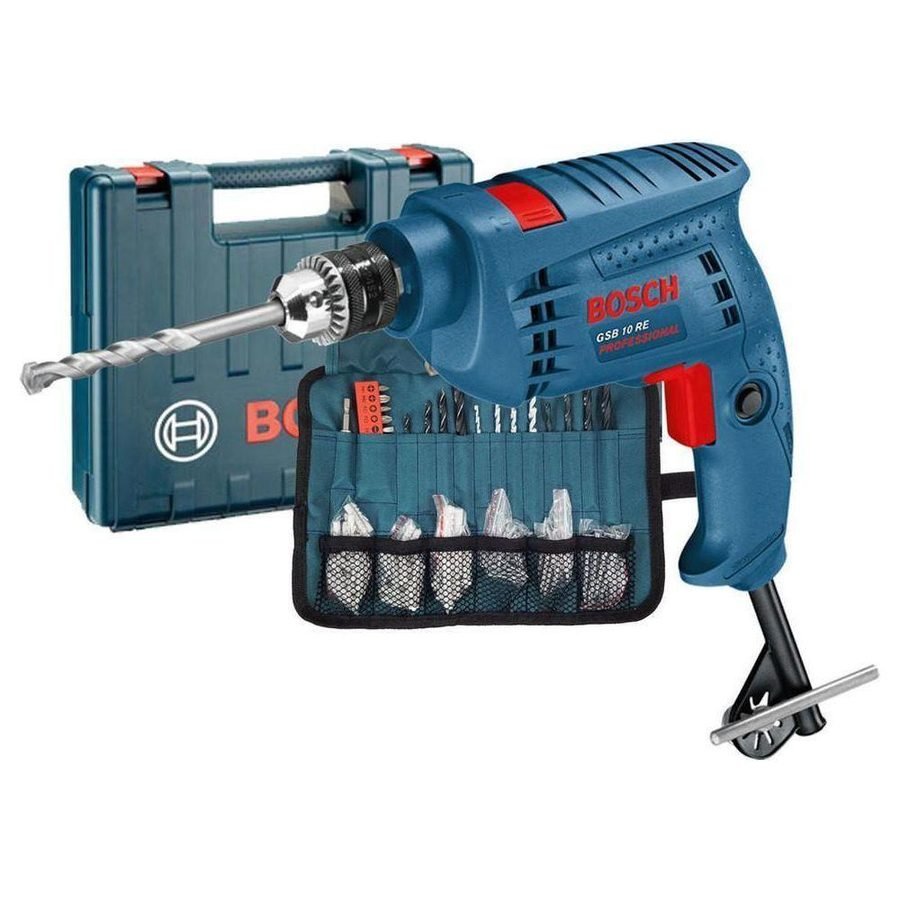 Bosch GSB 10 RE Impact Drill + 100 Pcs Accessories