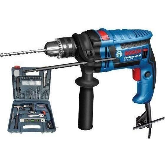 Bosch Bosch GSB 13 RE Impact Drill + Handtools With Accessories 1/2" (13mm) 65, Power Tools Drills & Drivers — Southend Phili