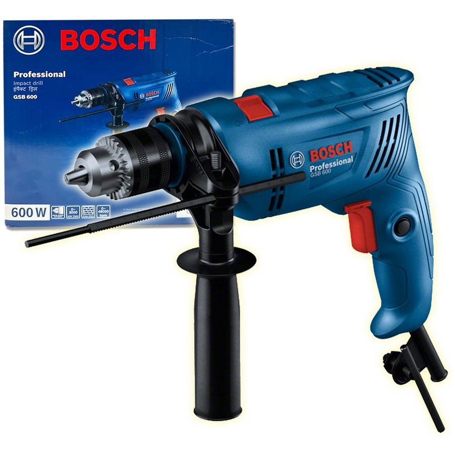 Bosch Bosch GSB 600 Impact Drill / Hammer Drill 13mm (1/2") 600W [Contractor'S, Power Tools Rotary & Demolition Hammers — Sou