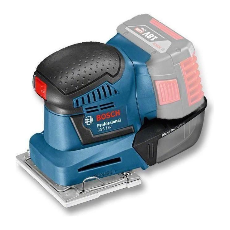 Bosch Bosch GSS 18V-Li Cordless Finishing Sander 113x101mm 18V (Bare), Power Tools Sanders — Southend Philippines