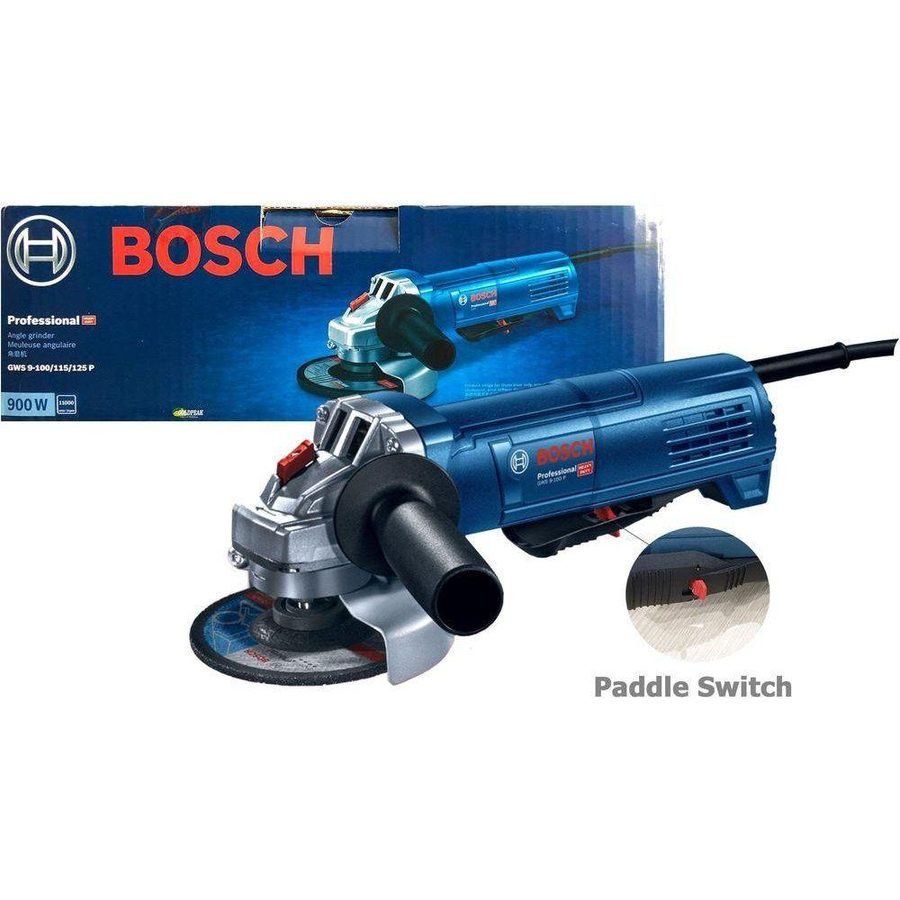 Bosch Bosch GWS 9-100 P Angle Grinder (Paddle Switch), Power Tools Grinders & Polishers — Southend Philippines
