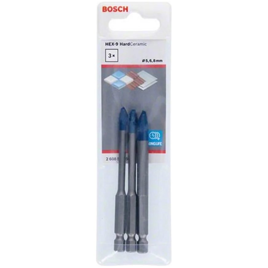 Bosch Bosch Hardtile Drill Bit Set 3 Pcs Hex 90mm, Power Tools Drills & Drivers — Southend Philippines