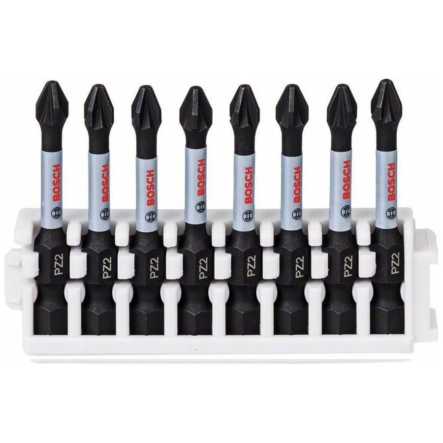 Bosch Bosch Impact Power PZ2 Screwdriver Bit 50MM Set 8 Pcs (2608522331), Power Tools Bits & Blades — Southend Philippines