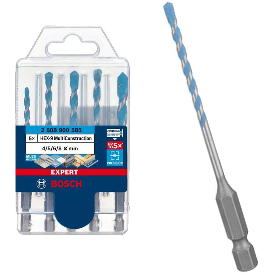 Bosch Bosch Multi-Construction Drill Bit Hex Shank Set 5 Pcs (2608900585), Power Tools Drills & Drivers — Southend Philippine