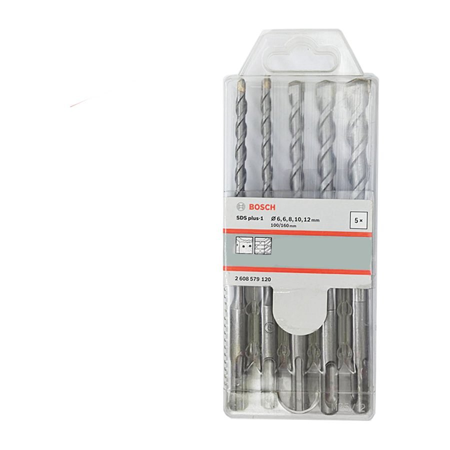 Bosch Bosch SDS-Plus Drill Bit Set 5pcs For Concrete (2608579120), Power Tools Rotary & Demolition — Southend Philippines