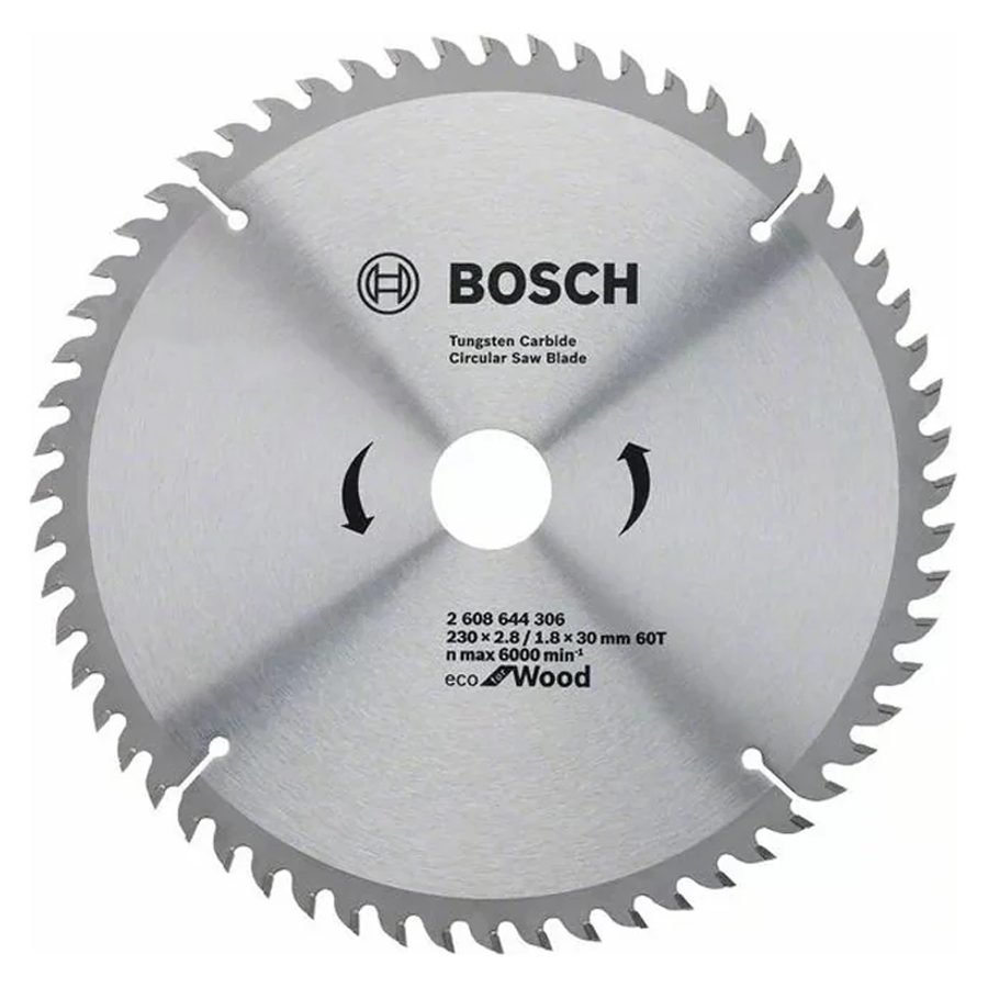 Bosch Bosch TCT Circular Saw Blade ECO For Wood 9-1/4" X 60T (2608644306), Power Tools Saws — Southend Philippines