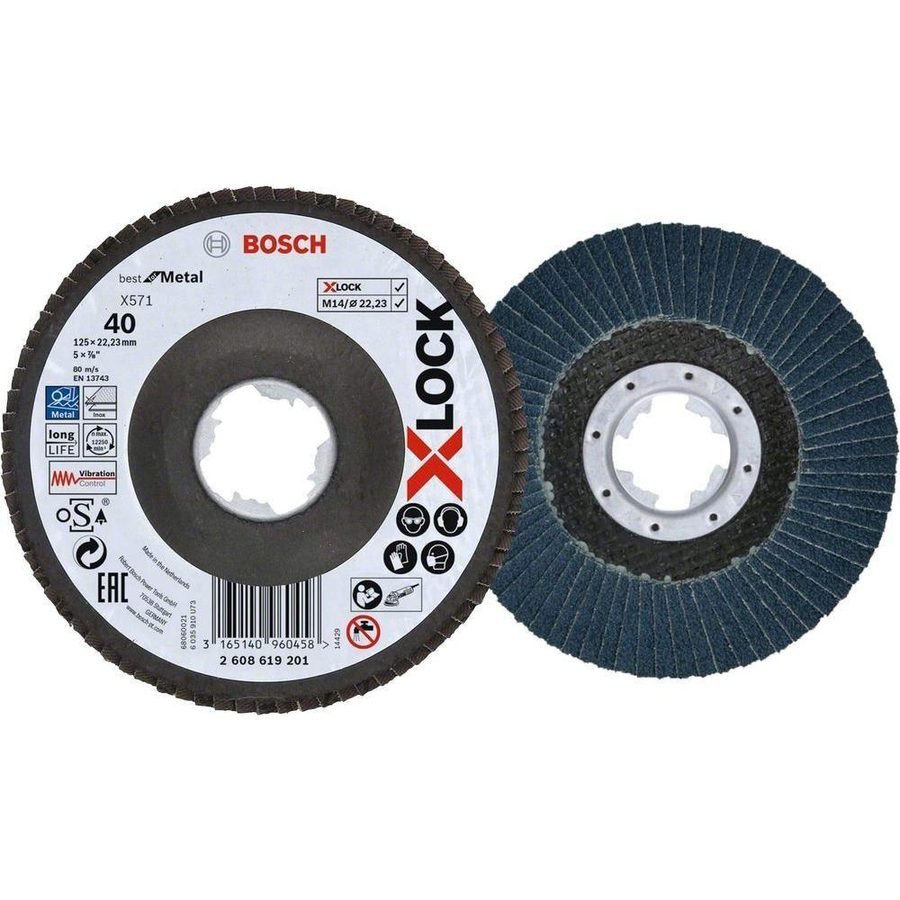 Bosch Bosch X571 X-Lock Flap Disc 5" (Metal), Power Tools Bits, Blades & Discs — Southend Philippines