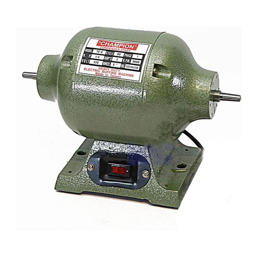 Champion Dental Bench Grinder 1/4HP