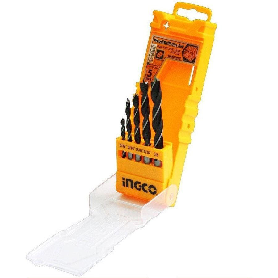 Ingco Ingco 5pcs Wood Drill Bit Set, Power Tools Bits, Blades & Discs — Southend Philippines