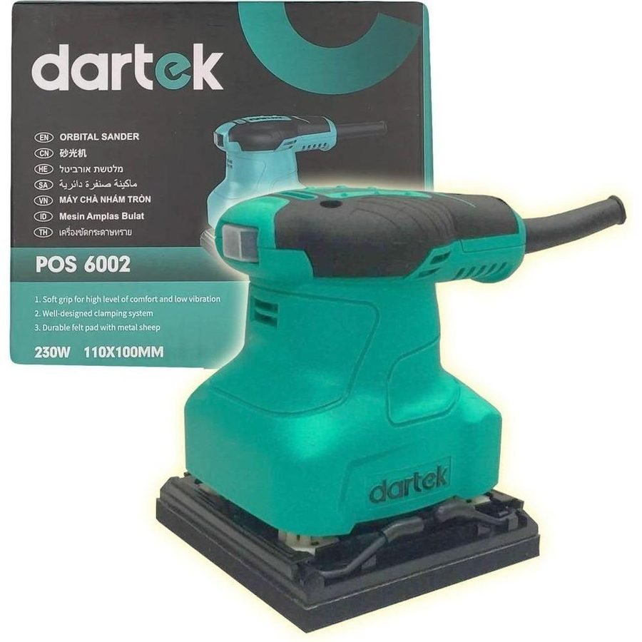 Dartek POS 6002 Finishing Sander 230W (110x100mm), Power Tools Sanders — Southend Philippines
