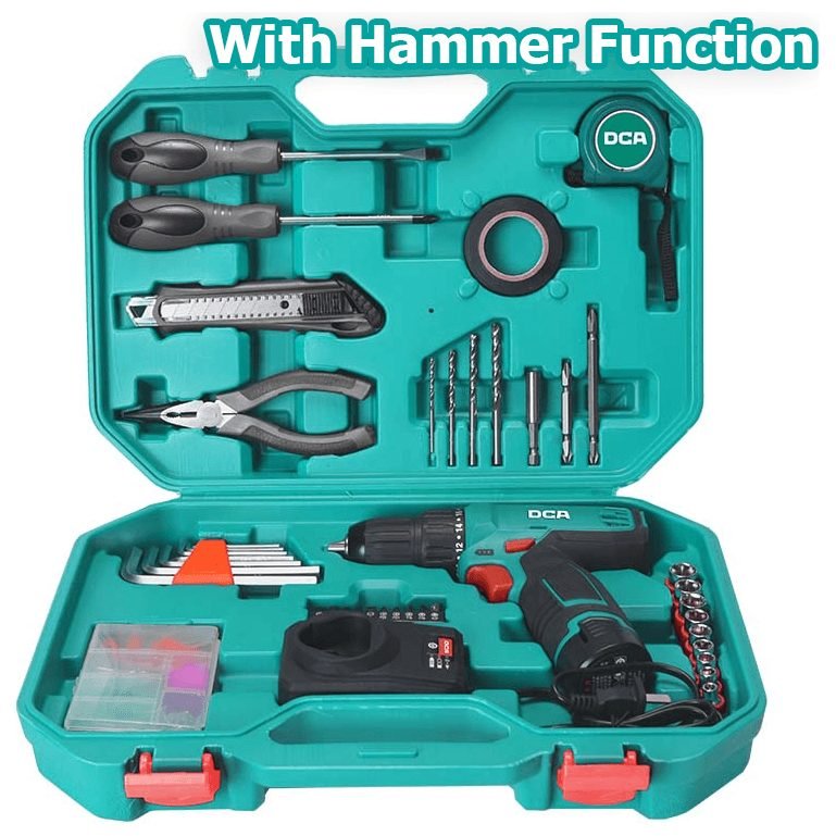 DCA DCA ADJZ1202i-TD 12V Cordless Hammer Drill 10mm [Kit], Power Tools Drills & Drivers — Southend Philippines