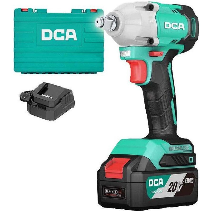 DCA DCA ADPB298 BM 20V Cordless Brushless Impact Wrench 1/2" Drive 4.0Ah, Power Tools Drills & Drivers — Southend Philippines