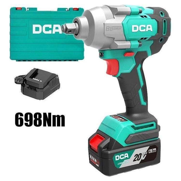 DCA DCA ADPB698 DM 20V Cordless Brushless Impact Wrench 1/2" Drive 698Nm, Power Tools Drills & Drivers — Southend Philippines