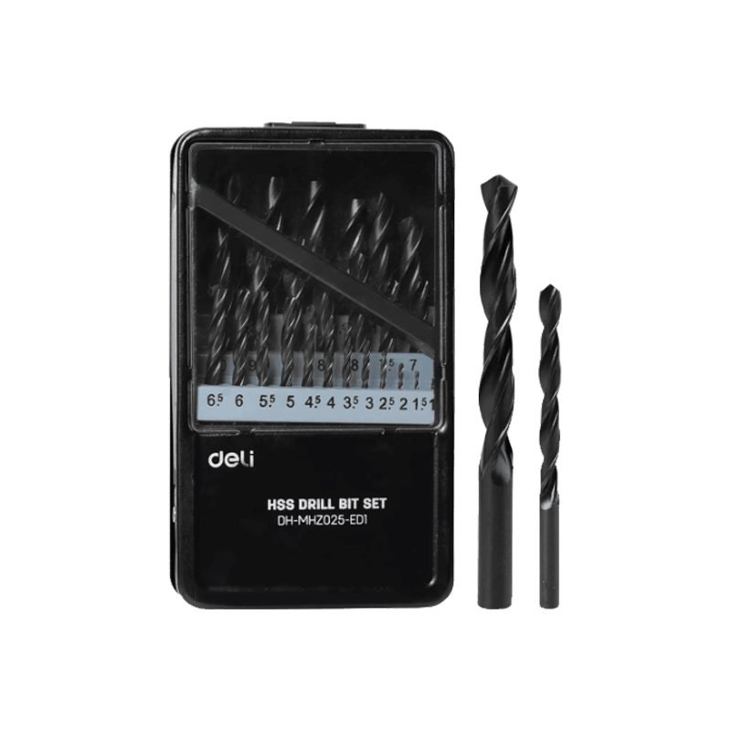 Deli Deli EDH-MHZ025-ED1 HSS Drill Bit Set 25pcs, Power Tools Drills & Drivers — Southend Philippines