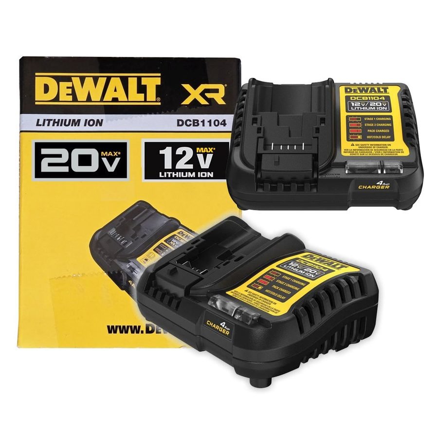 DeWalt Dewalt DCB1104 12V/20V Multi Voltage Li-Ion Battery Charger, Power Tools Batteries & Chargers — Southend Philippines